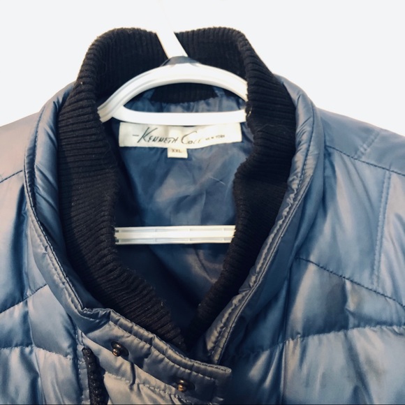 Men’s blue Kenneth Cole puffer jacket size XXL - Picture 3 of 7